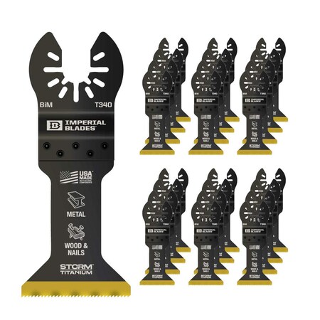 Imperial Blades One Fit™ 1-3/4" Multi-Material Storm Titanium Metal/Wood Blade 25PC IBOAT340-25